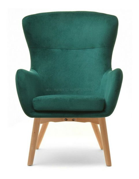 Fotel Leto (zöld + fekete)