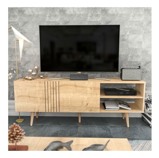 TV asztal/szekrény Ronnie (zafír tölgy) 