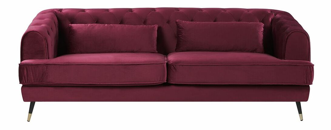 Pohovka trojsedačka SALETA (tmavočervená)