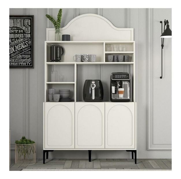 Bufet Lyantela 120 (crem + negru)