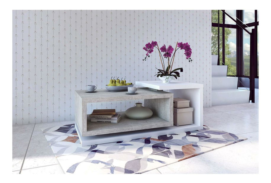 Stolić za kavu- Bilsby Typ 97 (beton colorado + bijela)