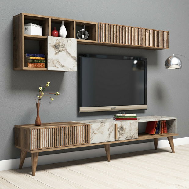 Mobilier living Millano (nuc + alb)