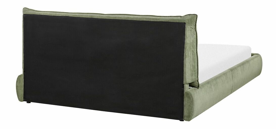 Manželská posteľ 160 cm Vetiver (zelená) (s roštom)