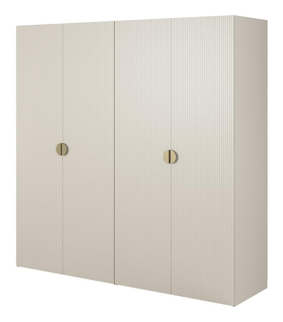 Ruhásszekrény Moonie II (szürkés bézs + fehér)