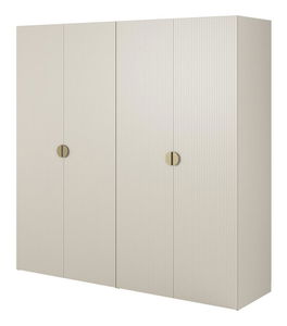 Ruhásszekrény Moonie I (szürkés bézs + fehér)