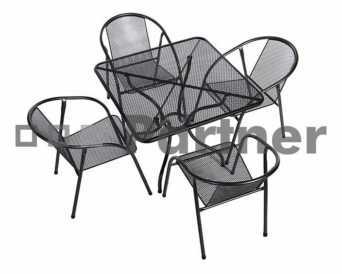 Záhradný nábytok Iris II 105 cm 1+4 (Kov)