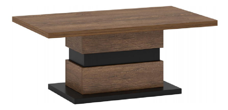 Konferenčný stolík Diram T (dub bolzano + čierna)