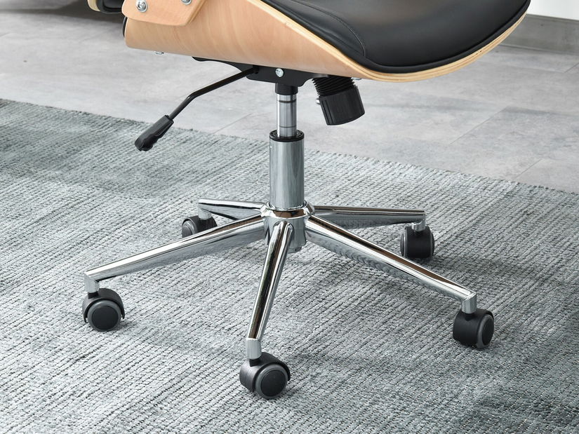 Fotelja Franc (crna bukva + krom)