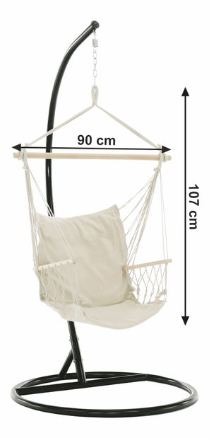 Závesné kreslo Velga (biela) *výpredaj