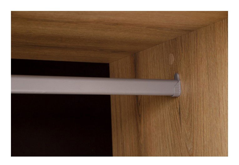 Šatníková skriňa Neo NE8 (dub evoke + čierna matná)