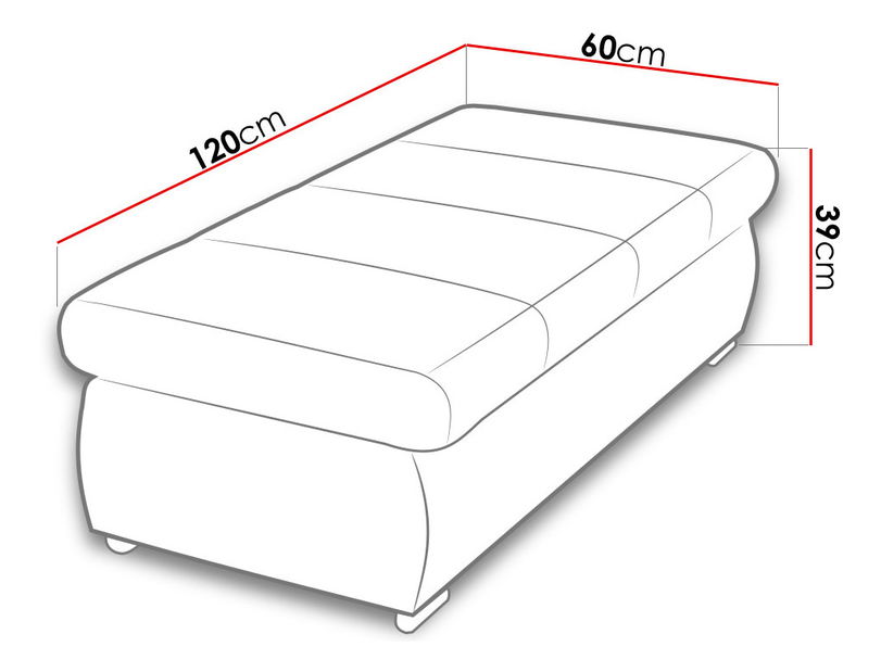 Tabure Katana (bijela + crna)