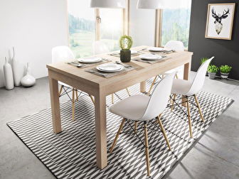 Jedálenský stôl Allan 160 (dub sonoma) (pre 6 až 8 osôb) *bazár