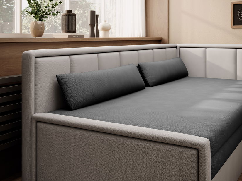 Pohovka trojsedačka Fausto (sivá + svetlosivá) (L)