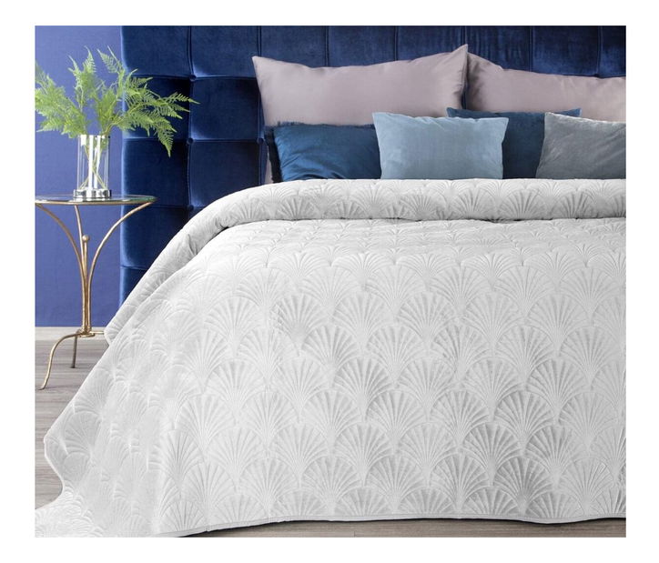 Cuvertură pat 210x170 cm RIA (alb)