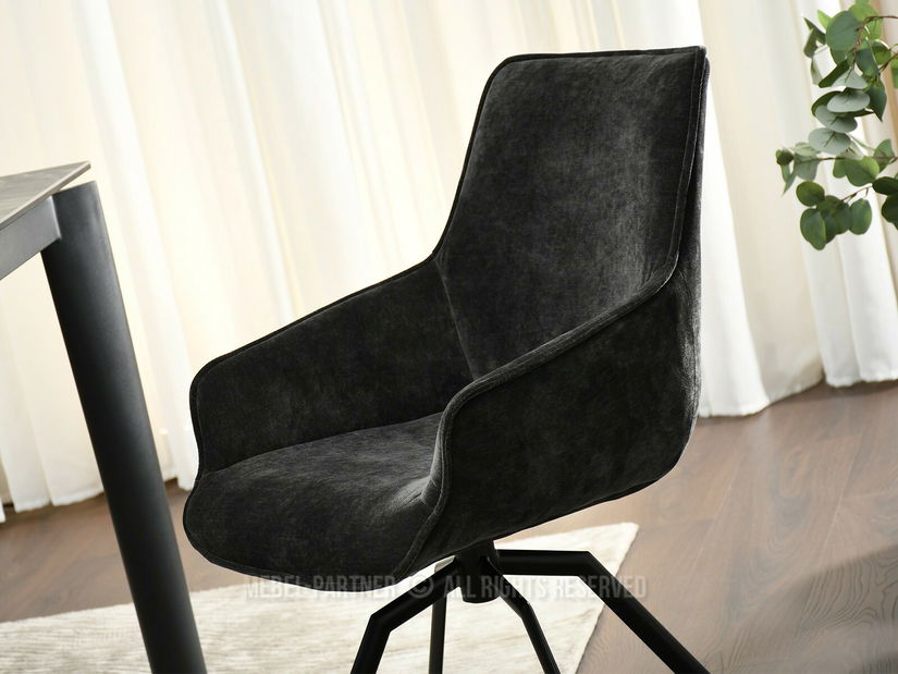 Scaun sufragerie Lowie (negru)