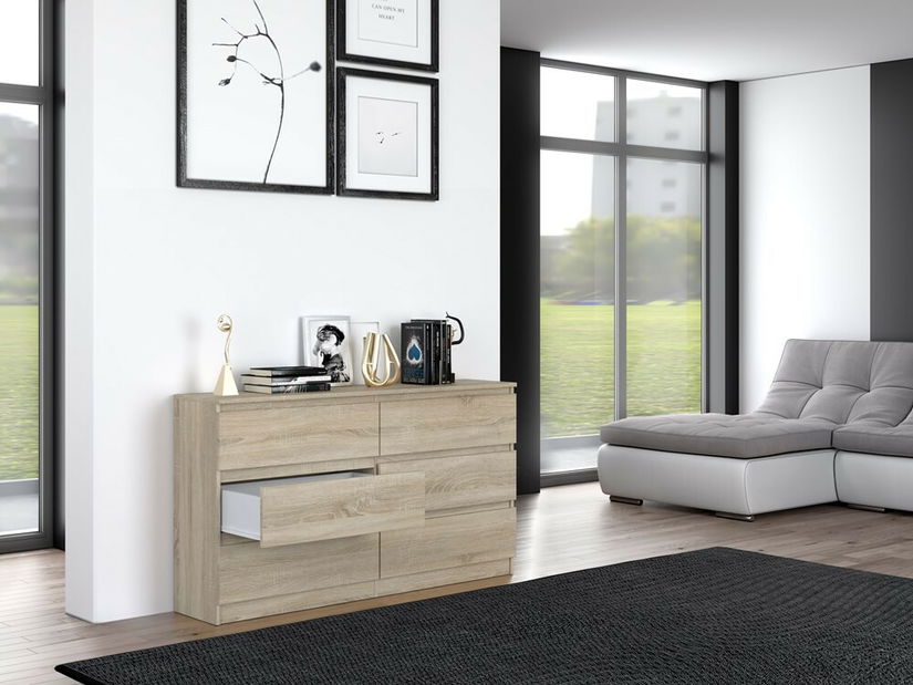 Comodă Musecalo 6 140 (stejar sonoma)