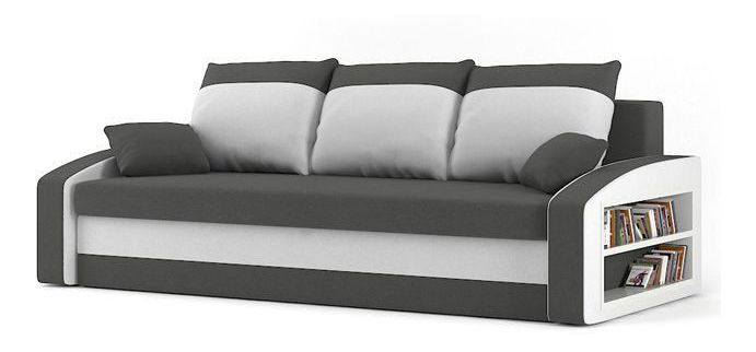 Canapea Houda (gri + alb) (cu raft) *resigilat 