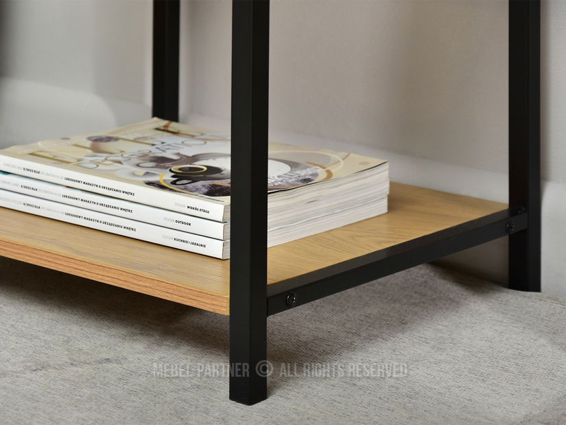 Noptieră Emmo (stejar + negru)