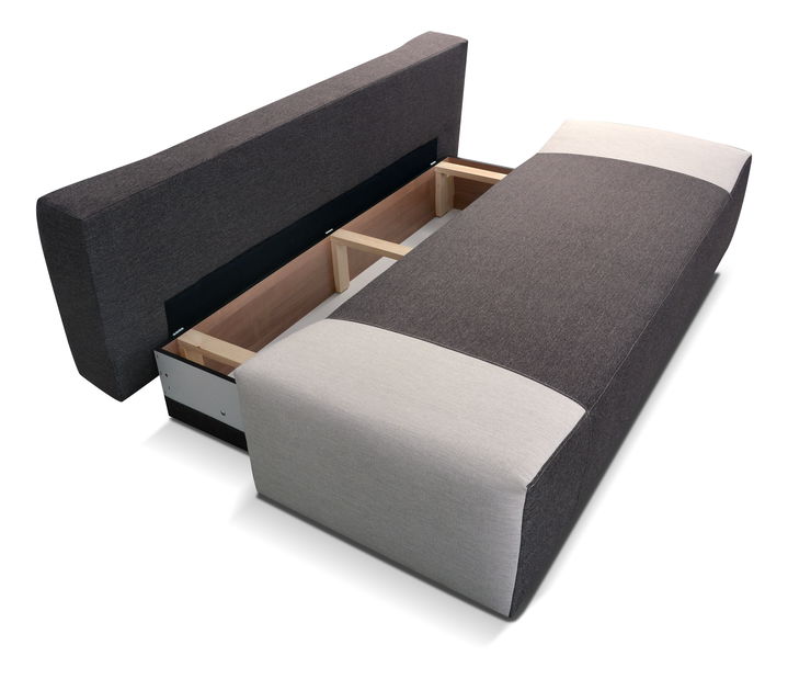 Pohovka trojsedačka Tango 3R (tmavohnedá + béžová)