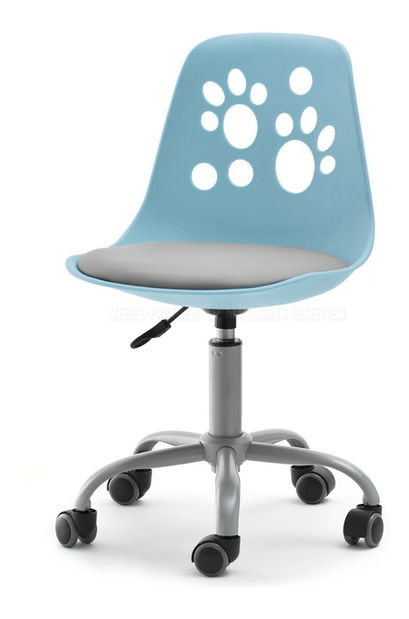 Detská stolička Footy (modrošedá + sivá)