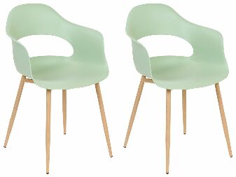 Set blagovaonskih stolica (2 kom.) Unika (zelena) 