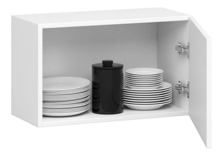 Gornji kuhinjski ormarić Organo W 60 (bijela + metalik sjaj)