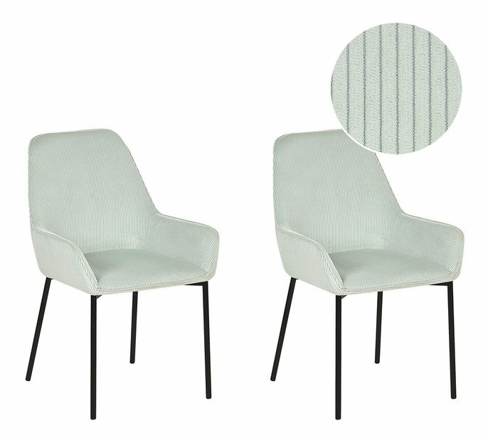 Étkezőszék szett (2 db.) LARNO (menta)