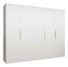 Dulap de haine 250 cm Mirabella 1 (alb + Auriu)