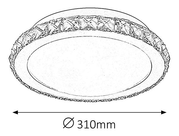 Stropné svietidlo Michelle 2473 (chrómová)