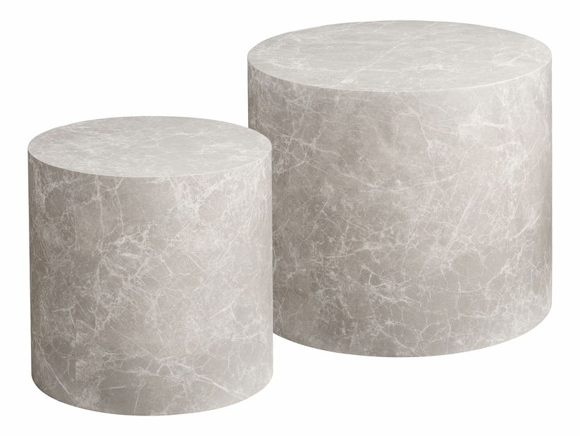 Set 2 ks konferencných stolíkov Pesalia 5 (mramor)