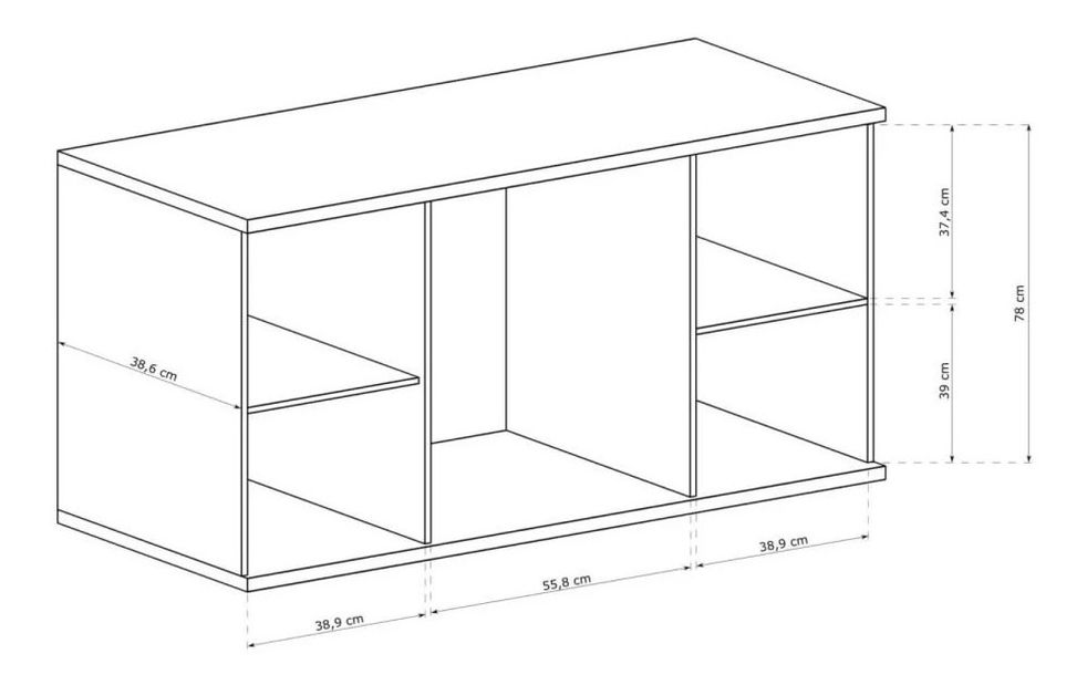 Komód Claudi 04 (artisan tölgy)