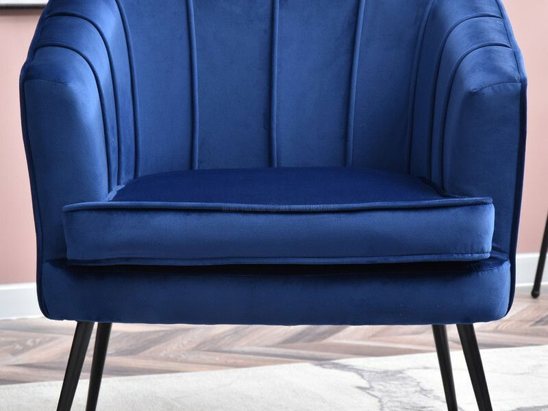 Fotel Etimee F (tengeri + fekete)