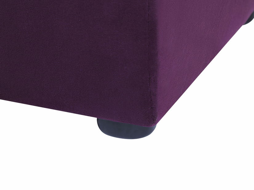 Manželská posteľ 180 cm NAIROBI (fialová) (s roštom a úl. priestorom)