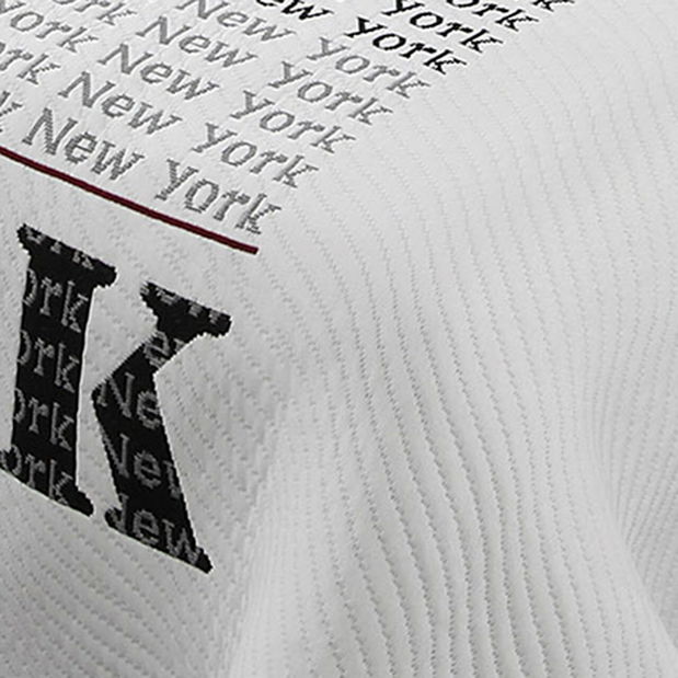 Prehoz na posteľ 240x220cm New york (čierna + biela)