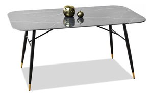 Jedálenský stôl Barno (sivá + čierna)