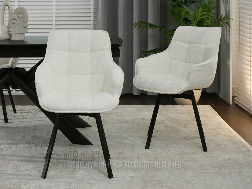 Scaun Aranbura (crem + negru)