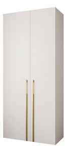 Dulap de haine 110 cm Carmela 40-3 (alb + Auriu)