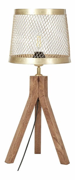 Lampă de masă Belarmino (lemn închis)