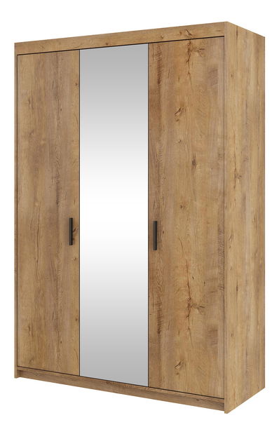 Šatníková skriňa so zrkadlom Elanor II (dub lefkas)