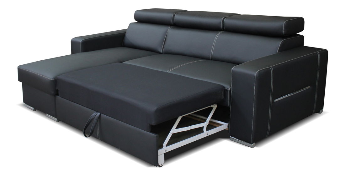 Rohová sedačka Aris L+2F (hnedá) (L)