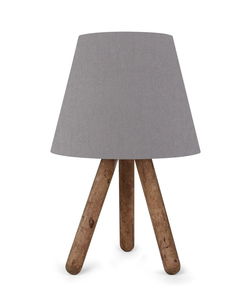 Stolna lampa Woodarella 3 (siva + orah)