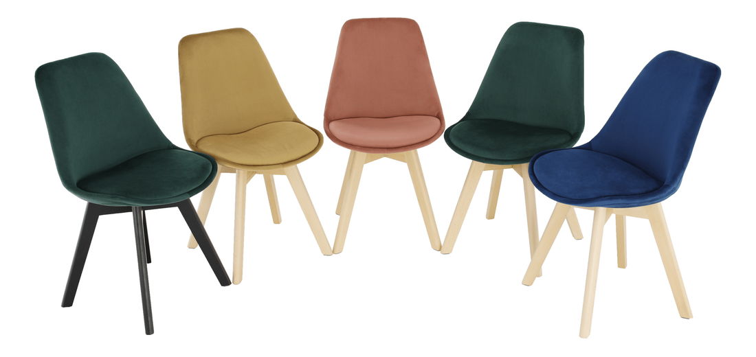 Scaun de sufragerie Blanche (roz + fag)