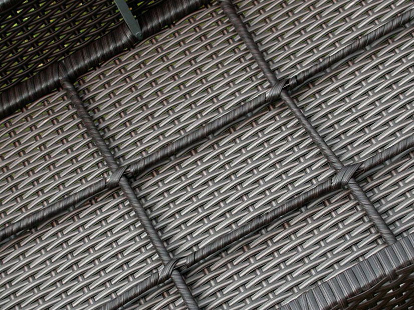 Záhradná jedálenská sada Talian 220 (tmavohnedá) (pre 8 osôb)