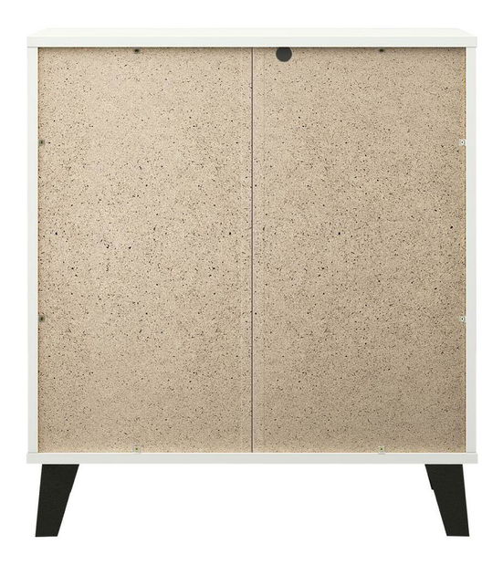 Comodă Brisas 2 (alb + negru) *vânzare stoc