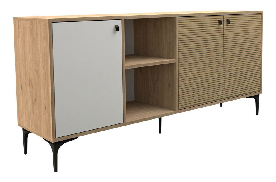 Skrinka Totime 2 (dub + biela) 