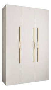 Šatníková skriňa 150 cm Carmela 40-2 (biela + zlatá)