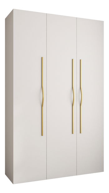 Ruhásszekrény 150 cm Carmela 40-2 (fehér + arany)