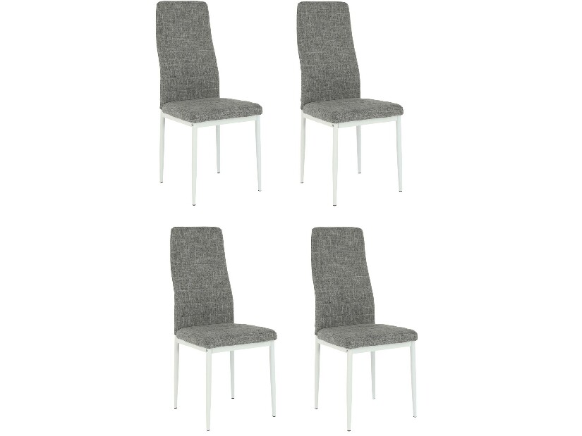 Set 4 buc. scaune sufragerie Collort nova (gri deschis + Alb) *resigilate