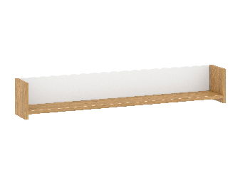 Polc 140 cm Andre (matt fehér)