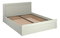 Franciaágy 160 cm Kodro (kasmír + evoke tölgy) (ágyráccsal) (tárolóhellyel)